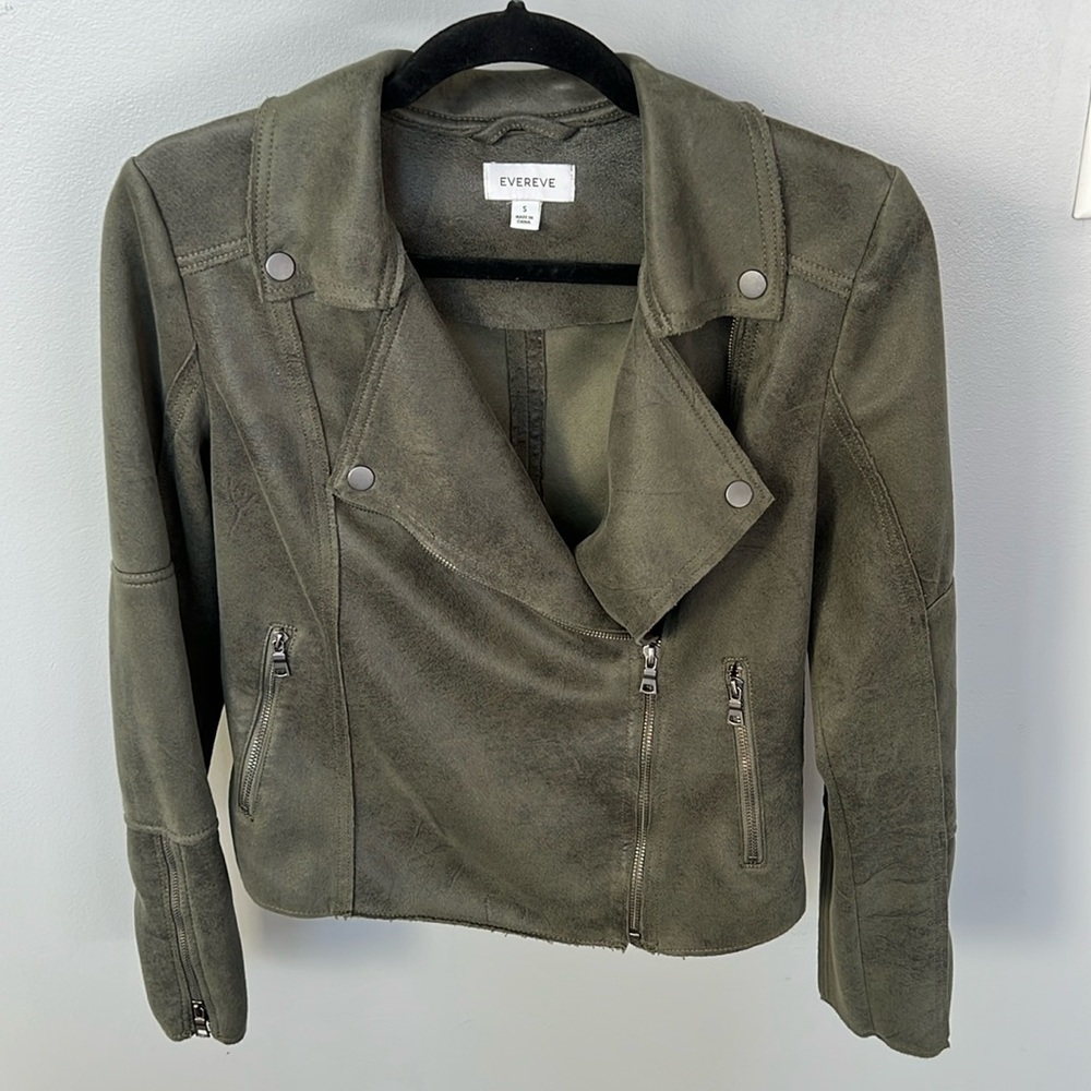 Evereve Suede Moto Jacket